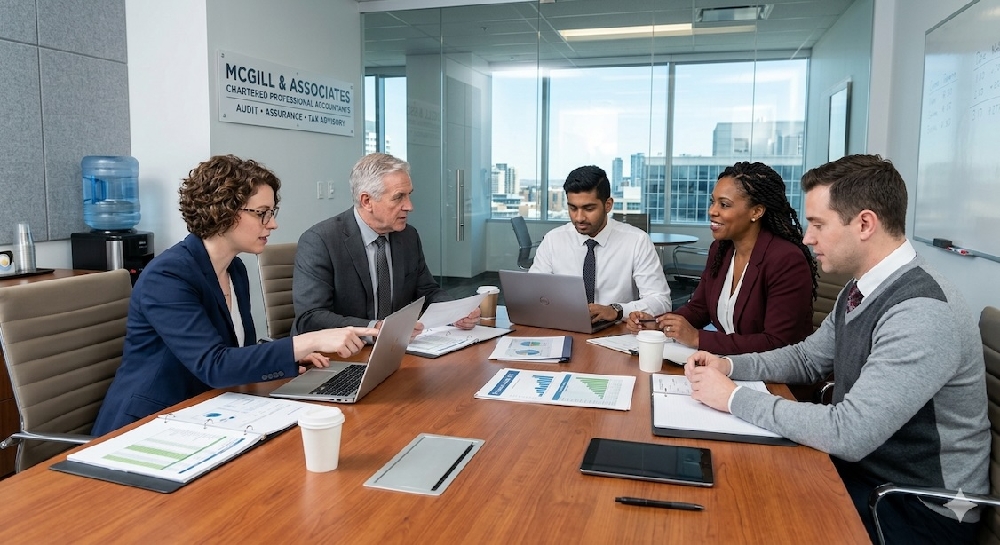 picture of auditor firm AI-generated