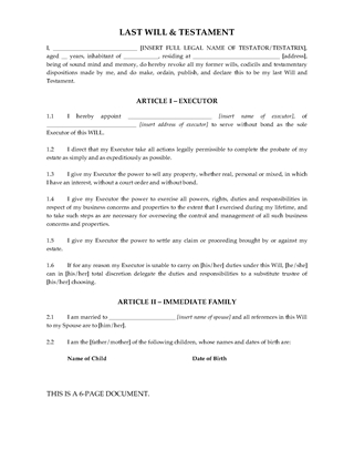 India Affidavit for Application to Register Will | Legal Forms and ...