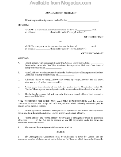 Picture of Alberta Vertical Amalgamation Forms