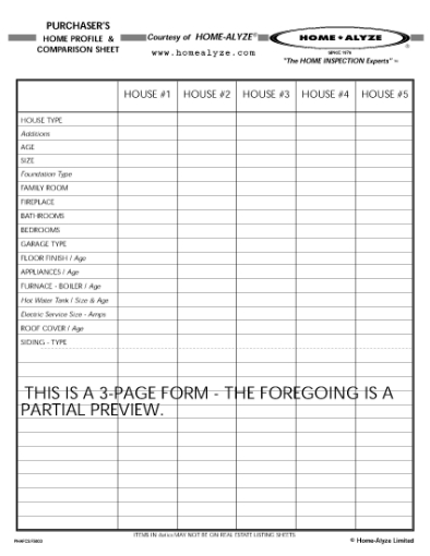 Picture of Home Buyers Inspection and Assessment Forms