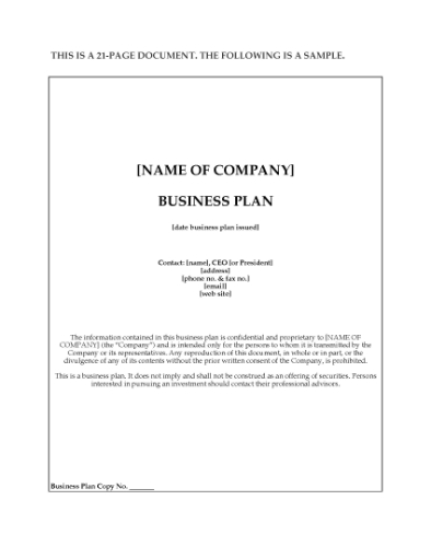 Picture of Software Developer Business Plan to Sell Limited Partnership Units