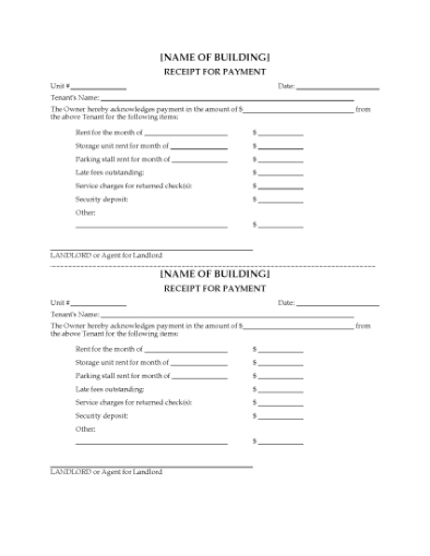 Picture of Monthly Rental Unit Report Forms