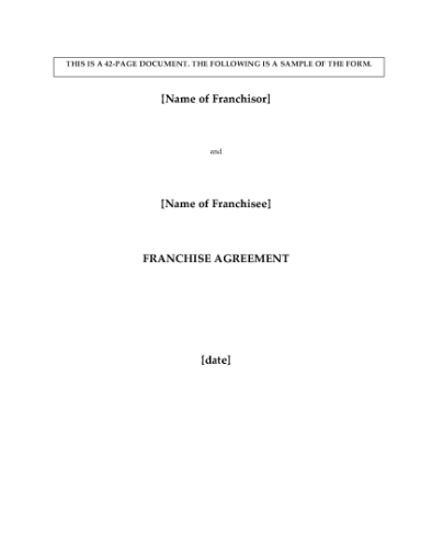 Picture of Franchise Agreement for Pizza Restaurant | Canada