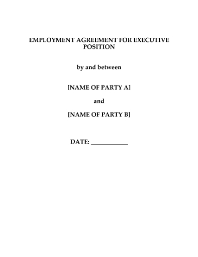 Picture of Employment Agreement for CEO | China