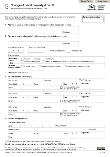 Picture of Queensland Transfer of Bond